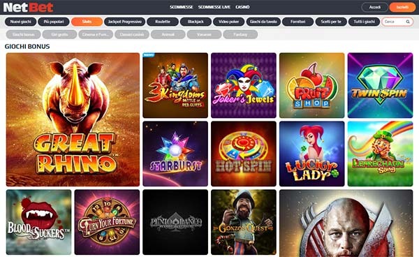 giochi da casino gratis